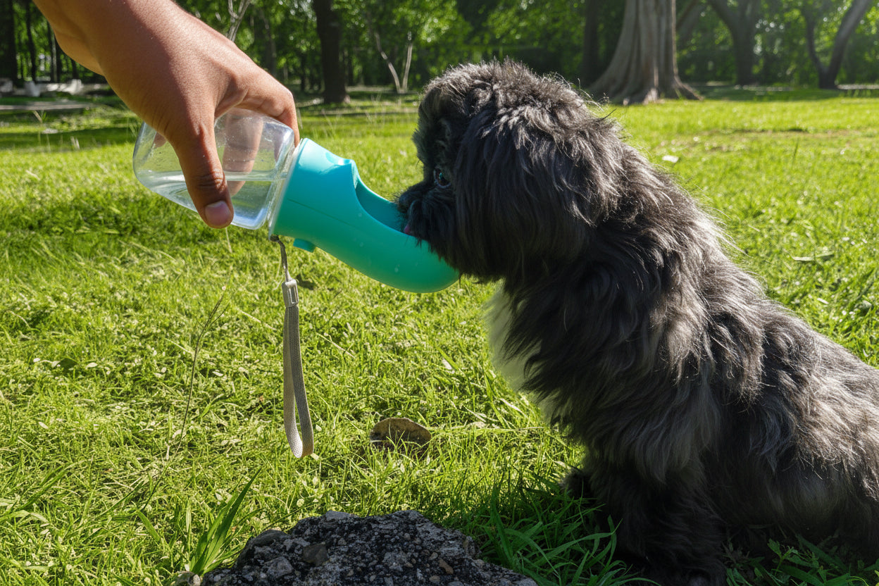 Portable Pet Dog Water & Food Bottle