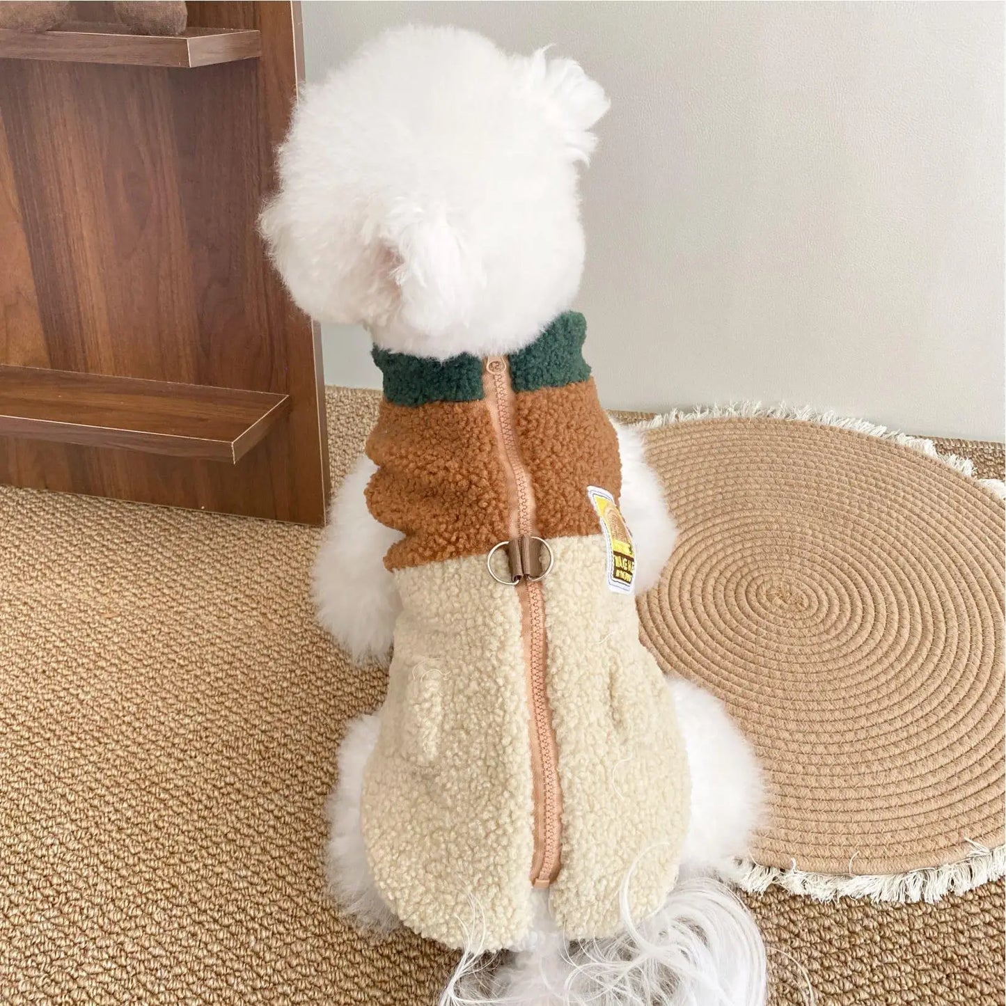 Dog Sweater Soft Zipper