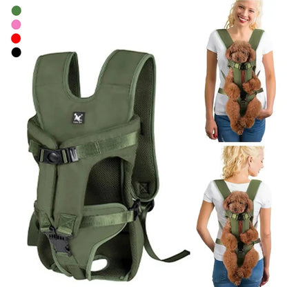 Pet Backpack Carrier For Cat Dogs Front Travel