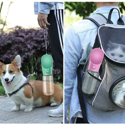 Portable Pet Dog Water & Food Bottle