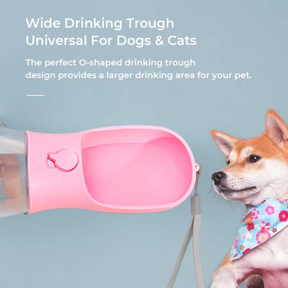 Portable Pet Dog Water & Food Bottle